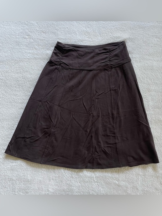 Athleta Dresses & Skirts - Athleta Brown Mini A-Line Skirt Zip Back Pocket size XS